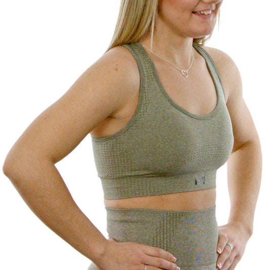 Army Green Sports Bra