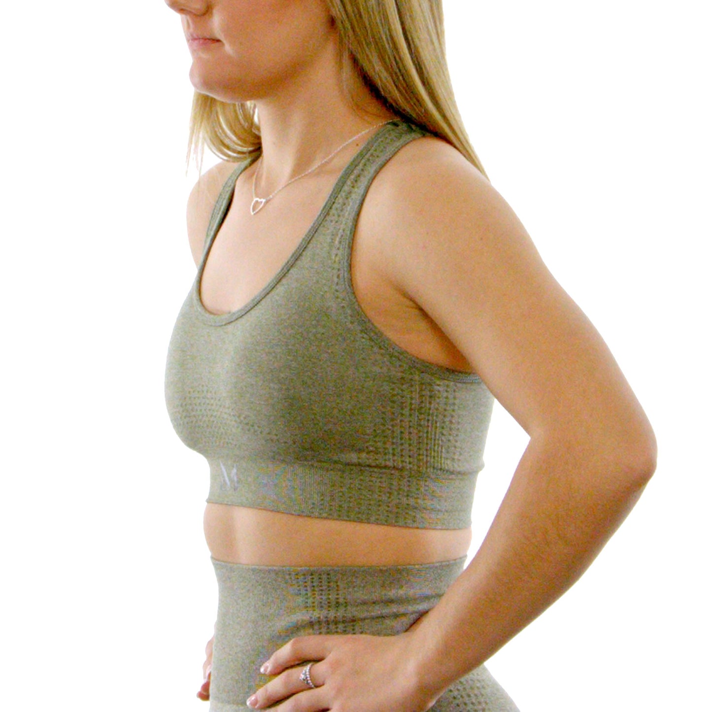 Army Green Sports Bra