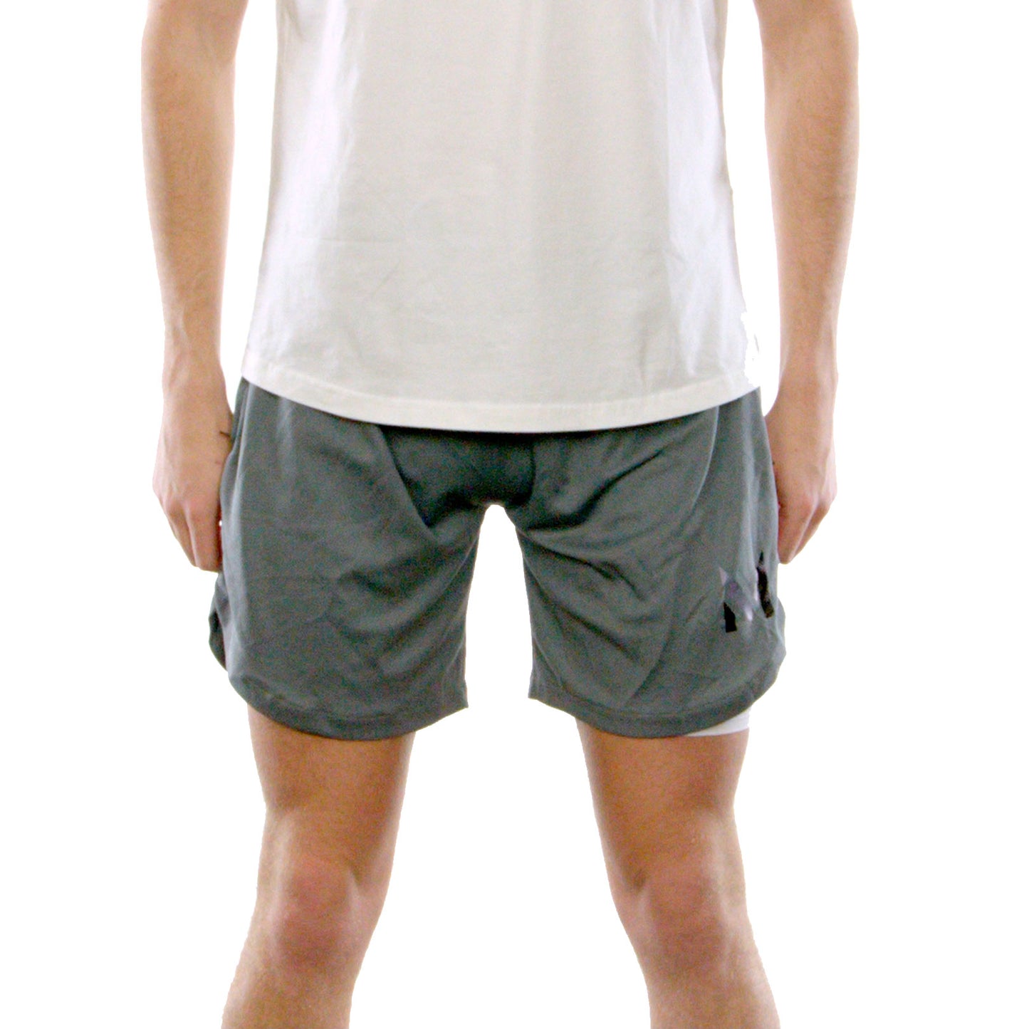 Dark Gray 2-in-1 Shorts