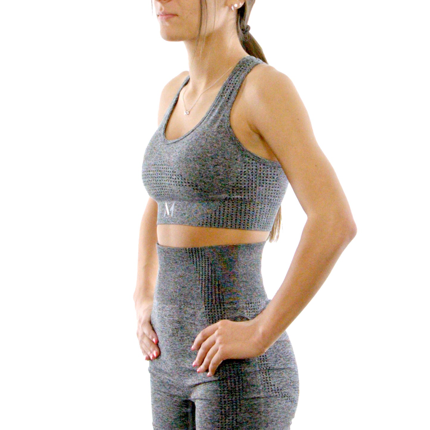 Gray Sports Bra