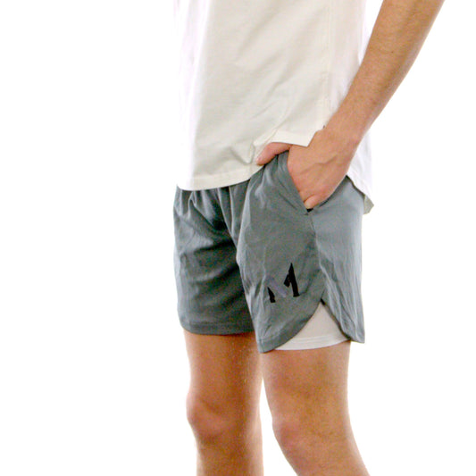 Dark Gray 2-in-1 Shorts